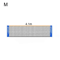 portátil nylon para badminton, malha tênis, pickleball, tamanho regulatório 3-6m