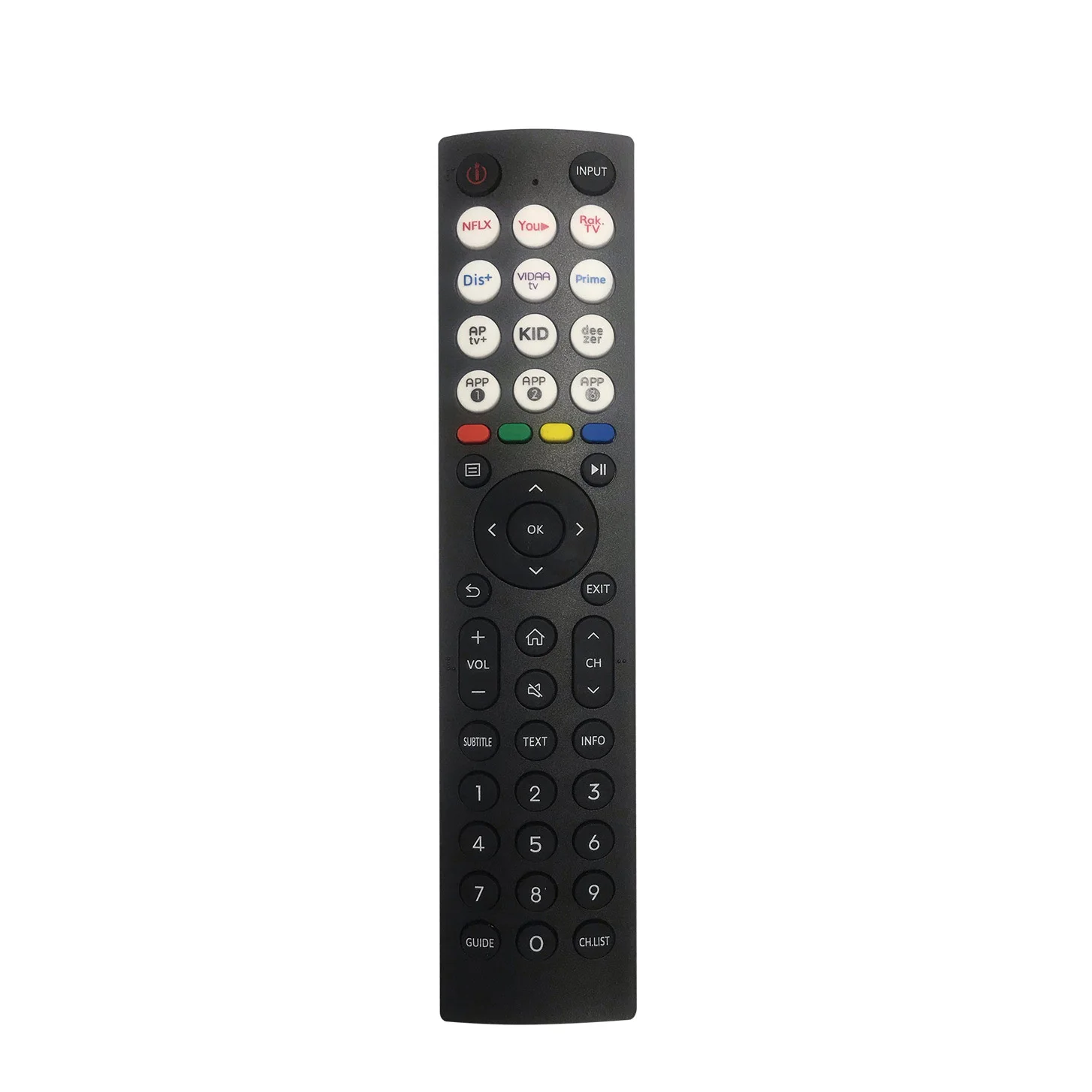 Control remoto universal para Hisense VU HILIFE DEXP TV, reemplazo de control remoto para Smart TV 4K UHD Android Smart TV de 50, 55, 65, 70 y 75 pulgadas
