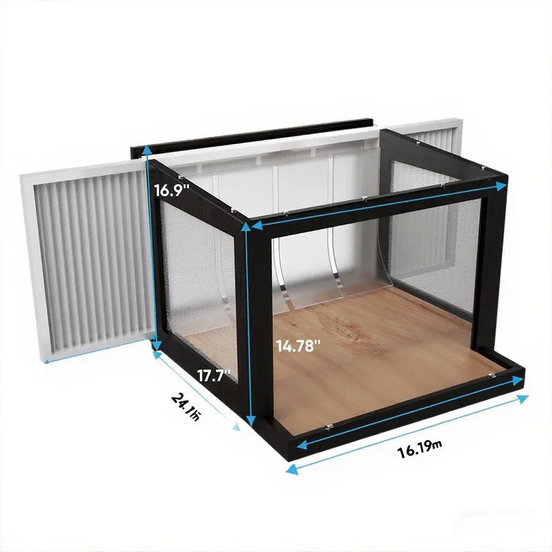 

Cross-border wooden cat window box balcony nest hammock acrylic anti-jump