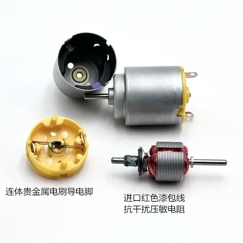S.M.C micro redondo 140 motor de metal precioso dc 6v 7.4v 9v 12v 11500rpm baixo ruído forte motor elétrico magnético diy modelo de carro de brinquedo