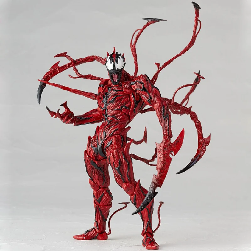 Marvel Revoltech Yamaguchi Carnage Action Figure Revoltech Series NO008 Carnage Venom Deadpool Figure Collectible Model Toy Gift