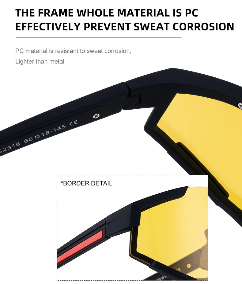 Übergroße quadratische Sport-Sonnenbrille für Damen und Herren 2026 – Luxusmarke, einteilige Punk-Sonnenbrille für Damen, Masken-Brille – Detail 10