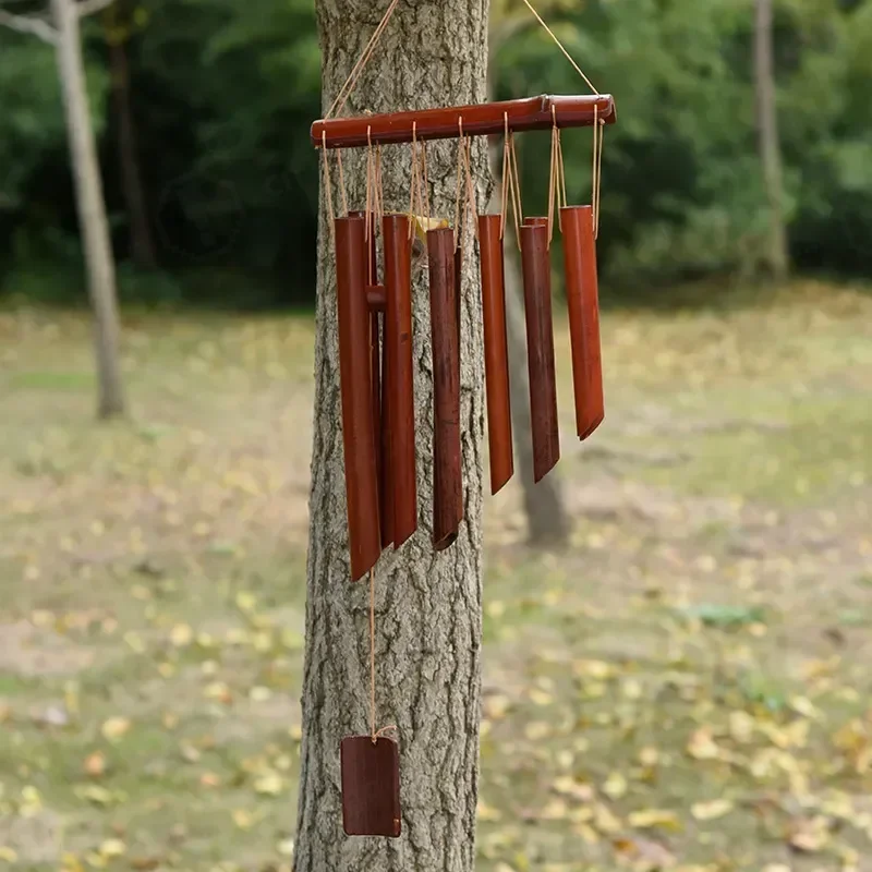 Handmade Bamboo Wind Chimes Creative Tube Pendant Home Furnishing Hotel Decoration Homestay Ornament