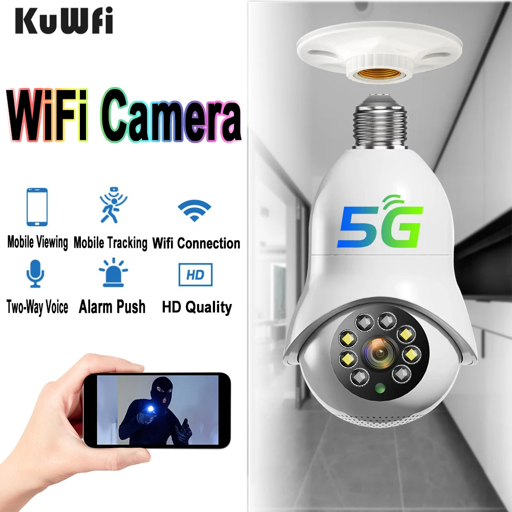 

Kuwfi 2.4G HD Wifi IP Camera Wireless CCTV Camera Security Camera Auto Tracking Video Surveillance Indoor Wireless Two-Way Voice