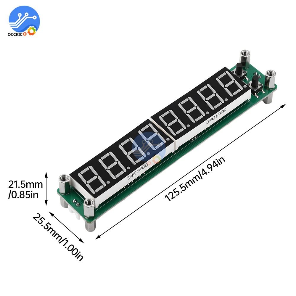 8 Bit RF Signal Frequency Counter LED Display Frequency Module Measurement 0.1MHz~1200MHz Frequency Display Component 1.2GHz