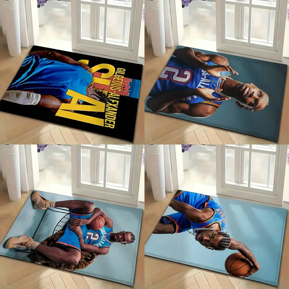 S-Shai G-Gilgeous Alexander Bedroom Decor Carpet  for Living Room Thick Plush Study Floor Mat Home Fluffy Soft Rug