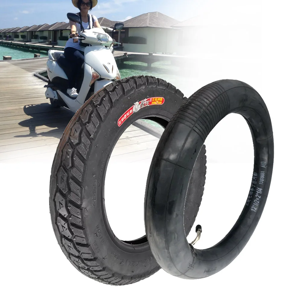 12 Inch Inner Tube/Tyre 12 1/2x2 1/4(62-203) For E-Bike Scooter 12.5x2.50 Tire Scooter Accessories Rubber Inner/Outer Tire