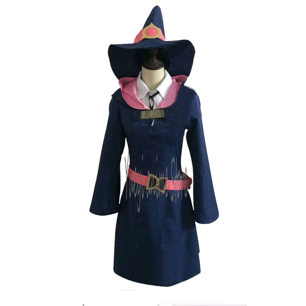 Anime Cosplay Kagari Akko Costume Women Dress School Uniform Halloween Full Set With Hat