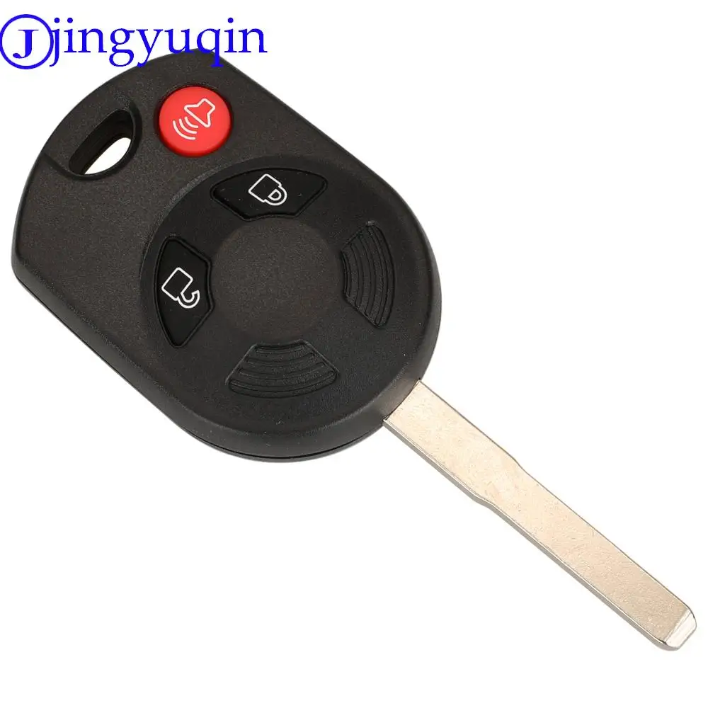 Jingyuqin-carcasa de llave de coche remota, carcasa de 3/4 botones para Ford Mercury Edge Escape Expedition Flex Fusion Mustang Taurus para Lincoln