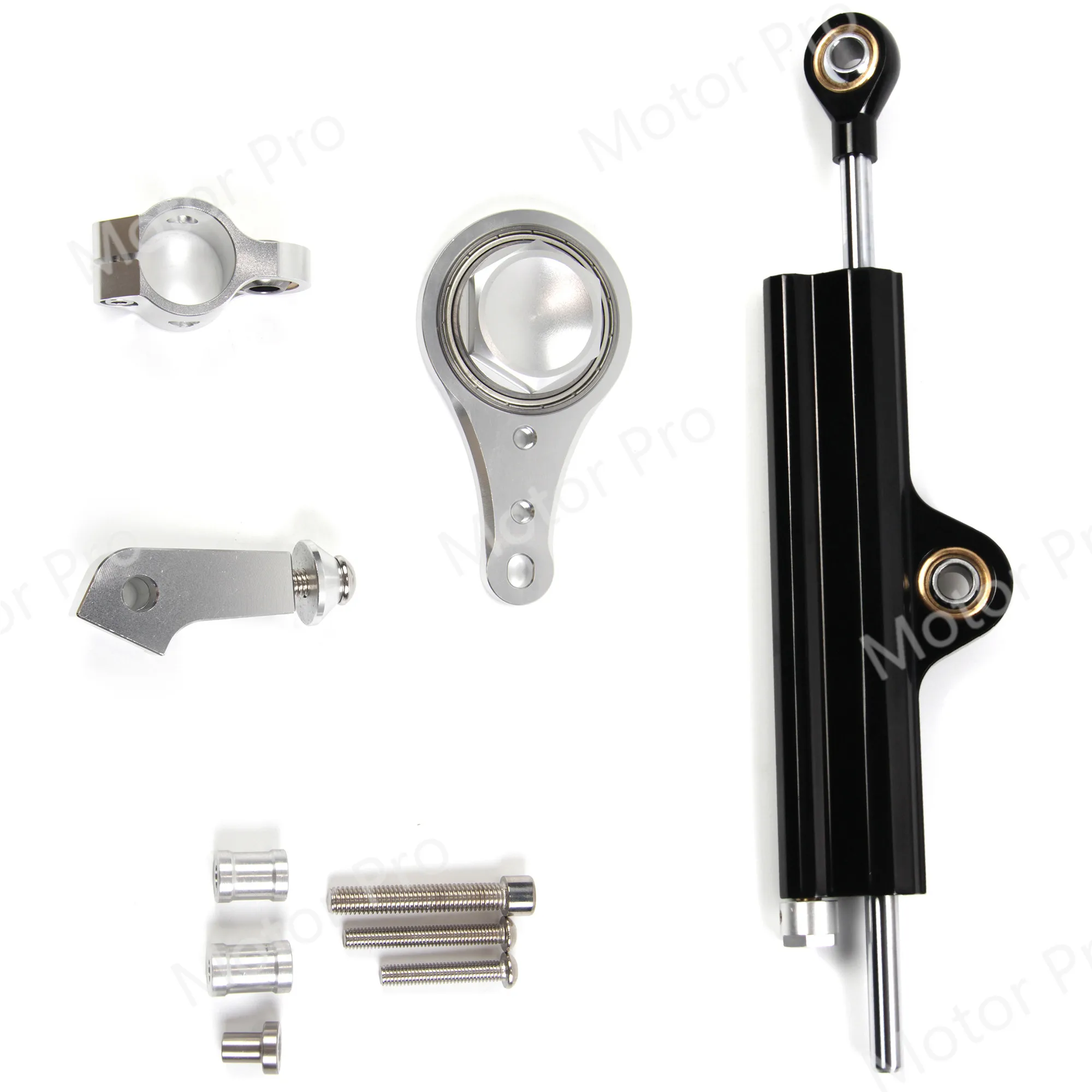 Motocicleta Direção Damper Mount Stabilizer Kit, Alumínio CNC, Kawasaki Ninja ZX6R 2005 2006, ZX-6R 05 06