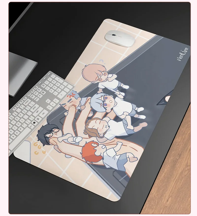 Here U Are Manga Art Gaming Mouse Pad Li Huan، Yu Yang Character Desk Pad بساط كتابة سطحي مقاوم للماء