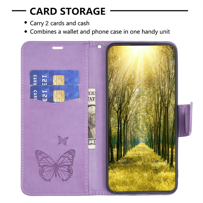 Butterfly Pattern Case For iPhone 14 13 12 11 Pro Max Mini Plus SE 2020 2022 Magnetic Leather Wallet Flip Book Case Cover Funda