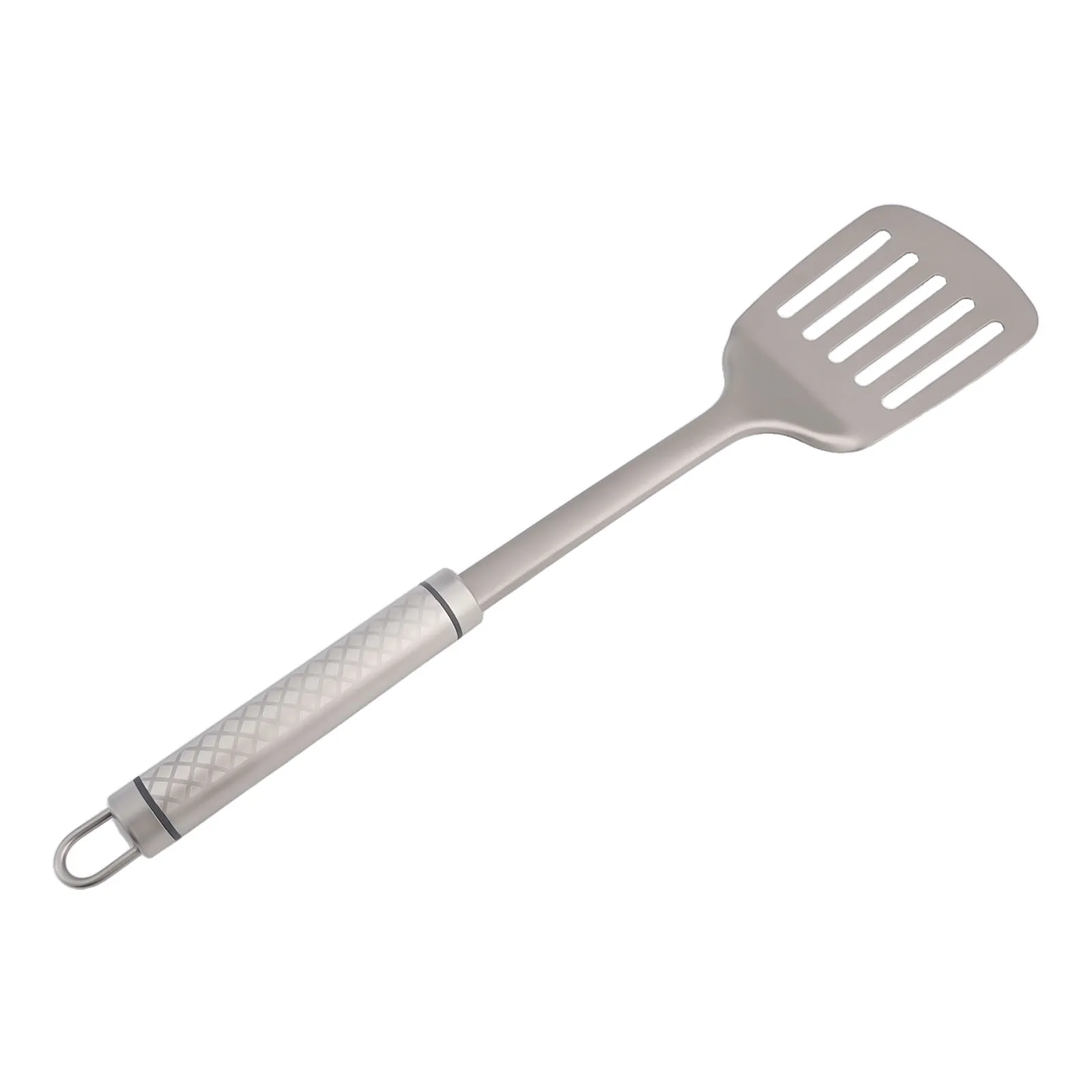 Barbecue Home Use Ti Spatula Slotted for turner Stainless Steel Ultralight Accessories Approx.350*75mm Light Weight