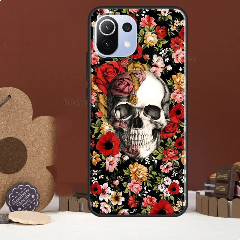 Horror Skull Gothic Funda For POCO F5 X3 X4 X5 Pro F4 GT C40 F3 Case For Xiaomi 11T 12T Pro 12 X 13 Lite Cover