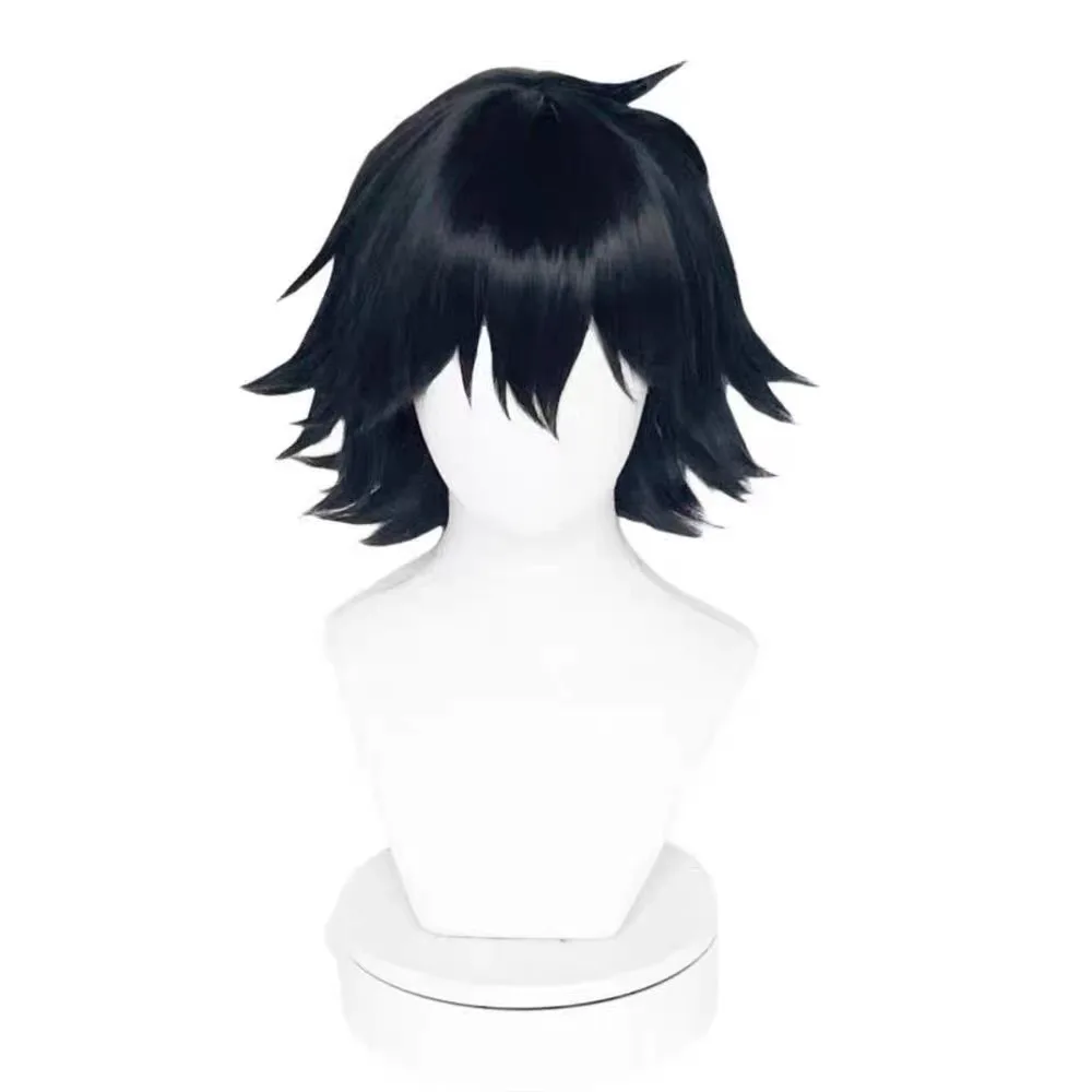 Obrázek 3: HAIRJOY syntetická vlasy paruka bungo bloudit psů edogawa rampo cosplais paruky krátký černá kudrnaté cosplais paruka růže sit'