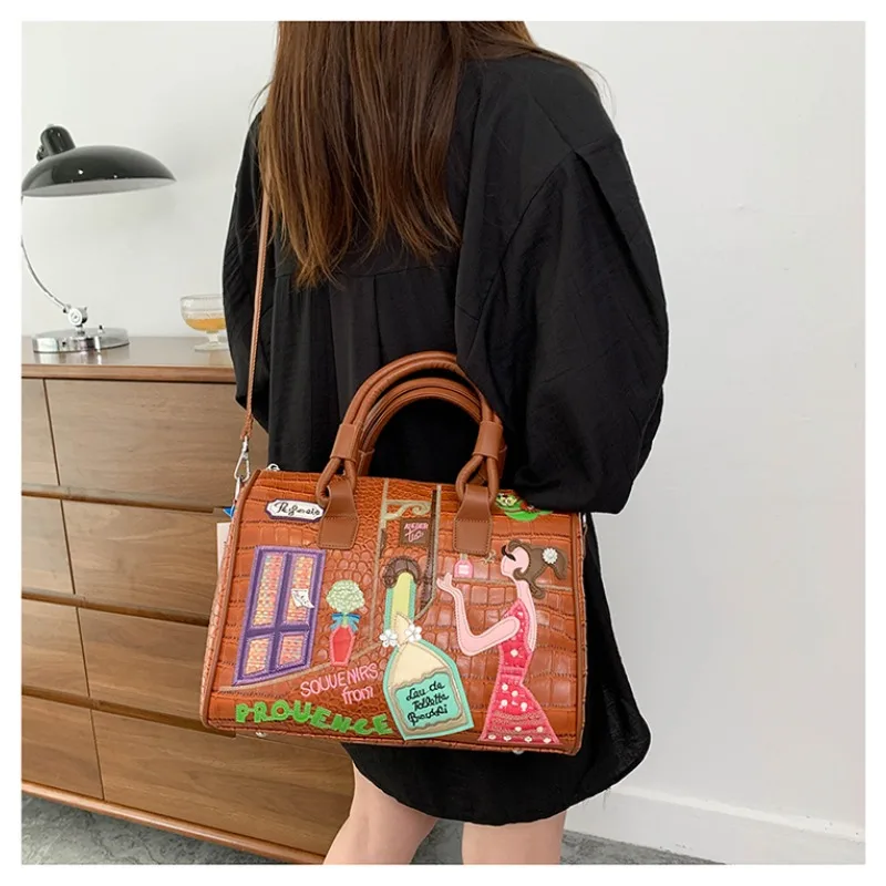 

Design Shoulder Bags Large Capacity Trendy Texture 2025 Hot Sale PU Light Luxury Women's Bags Versatile Fashion Crossbody Bag