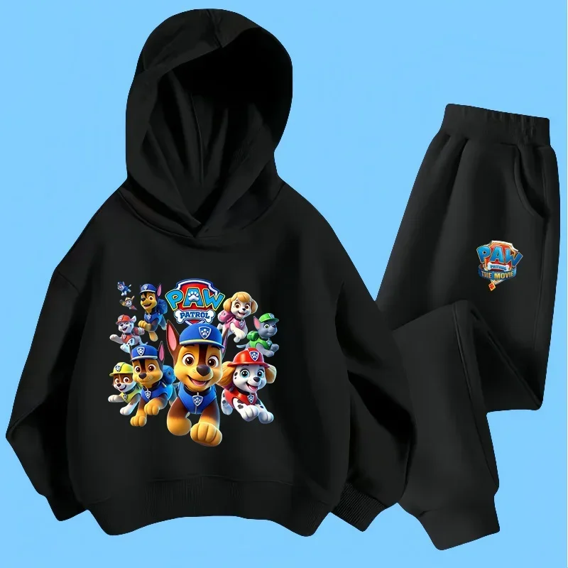 Autumn PAW Patrol Hoodies Sets Kids Clothes Girls Clothing Tops+Pants Suits 2-14 Years Old Ports Suits Hoodies Sweater Outfits