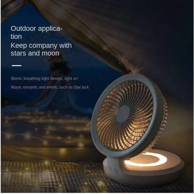 Youpin Edon Air Circulation Fan Wireless Suspended USB Rechargeable Night Light Touch Control 4 Wind Speed Folding Electric Fan