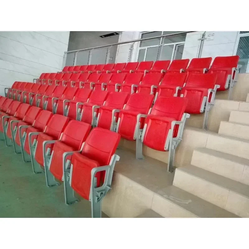 Stadium Seats Telescopic Bleacher Plastic Chairs Foldable Seats