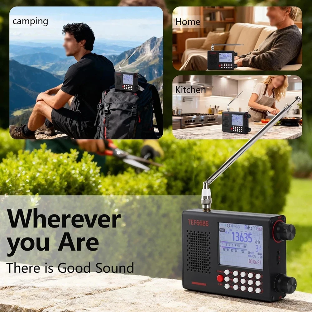 TEF6686 High-Sensitivity Full-Band FM/AM/Shortwave Radio With 2.8-inch LCD Display And DSP-Receiver TEF 6686 RADIO-SDR