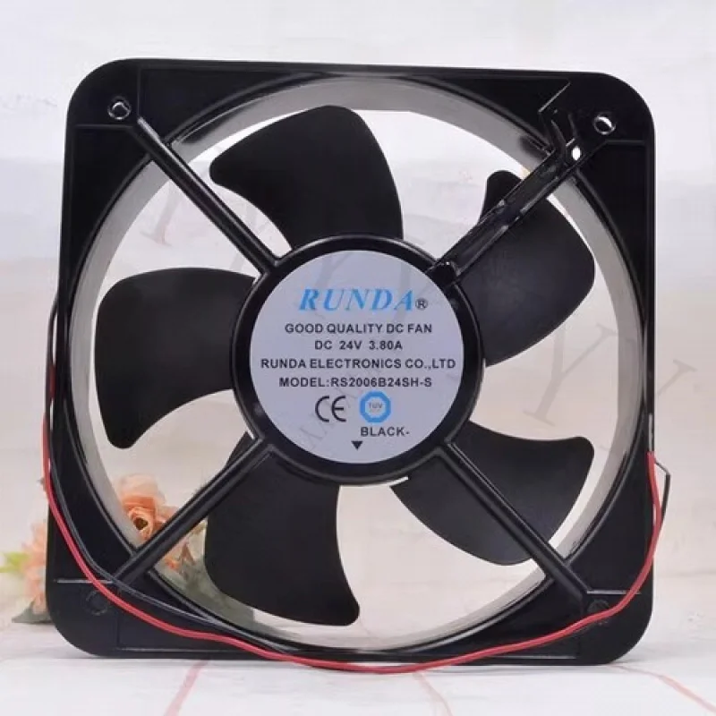 

Y+FOR RUNDA RS2006B24SH-S DC24V 3.80A 20060 20CM 2-Wire Inverter Fan