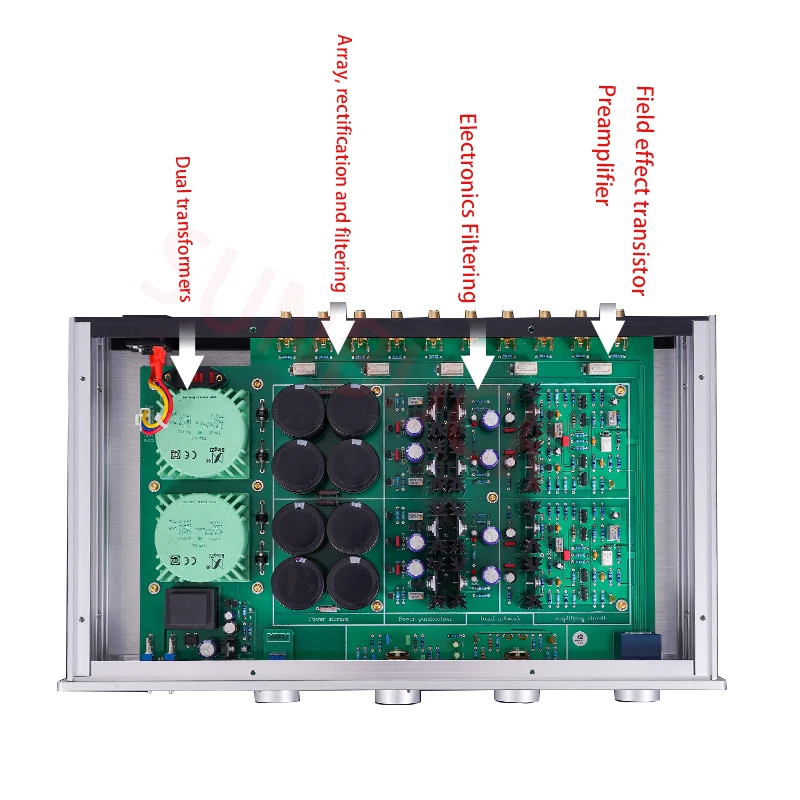 SUNBUCK referencia Shanshui 711 circuito Transistor de efecto de campo preamplificador FET 2,0 preamplificador estéreo amplificador de Audio Hifi