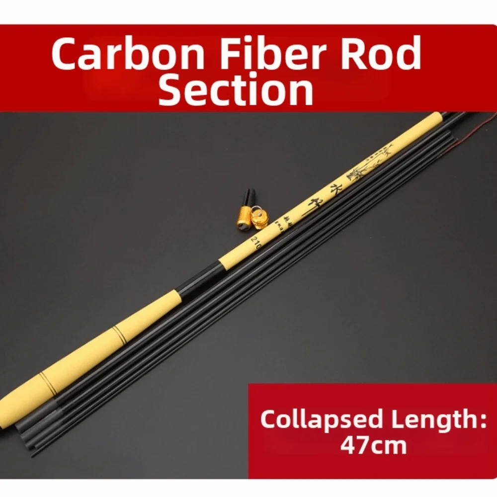 1.8M-5.4M Length Fishing Rod Easy-To-Handle Design Telescopic Structure Telescopic Fishing Rod Short Stick Design