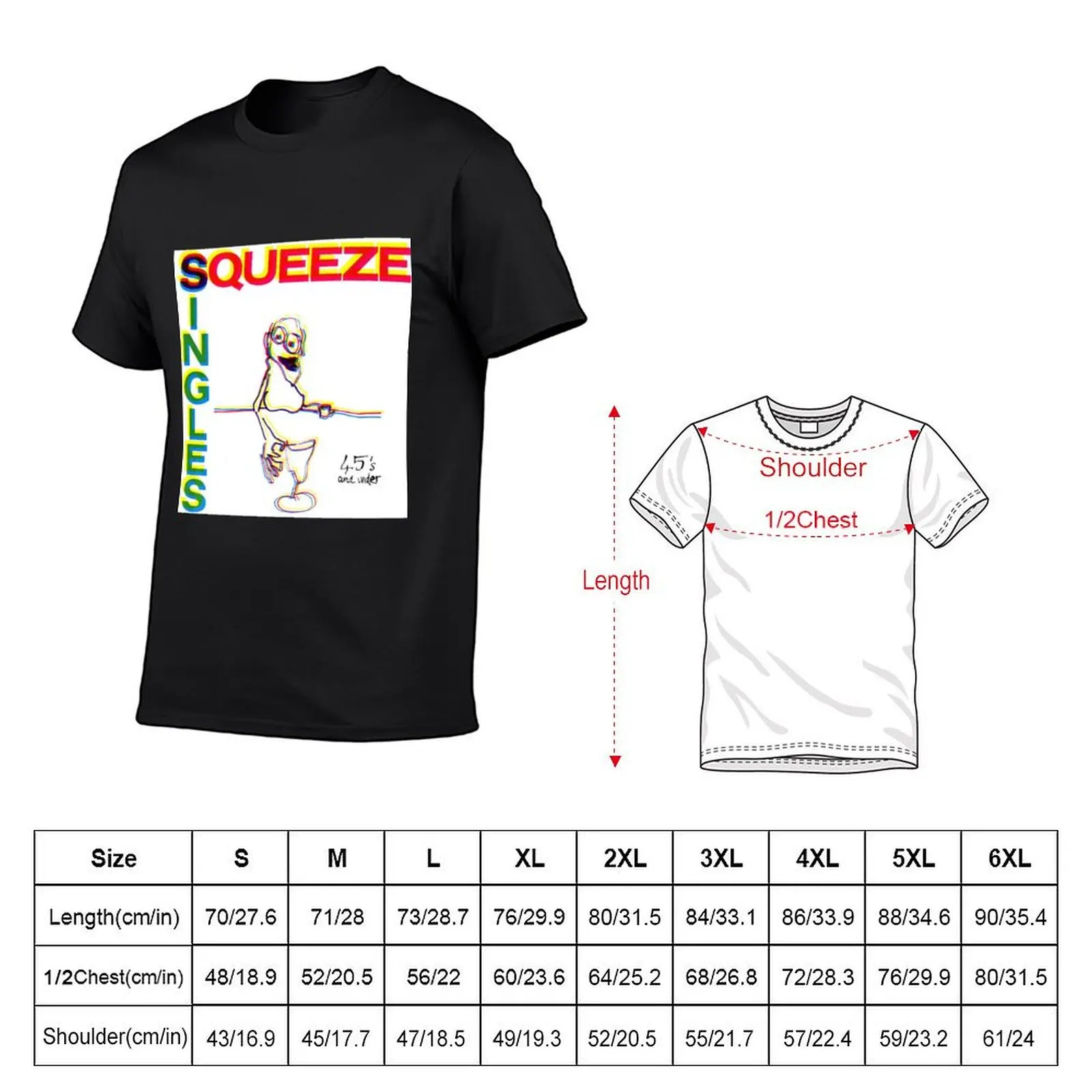 Squeeze singles 45s and under T-Shirt sweat anime stuff mens graphic t-shirts hip hop