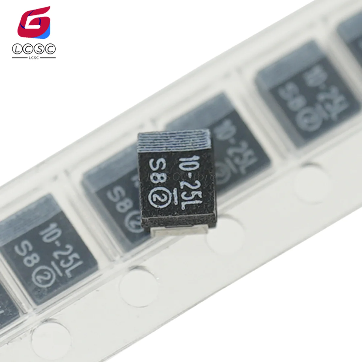 100 Stück/Lot Tantalkondensatoren 10 uF ± 10 % 25 V massiver SMD-schwarzer Kondensator CASE-B-3528-21 (mm) Größe 1411 Codemarkierung 10–25 l