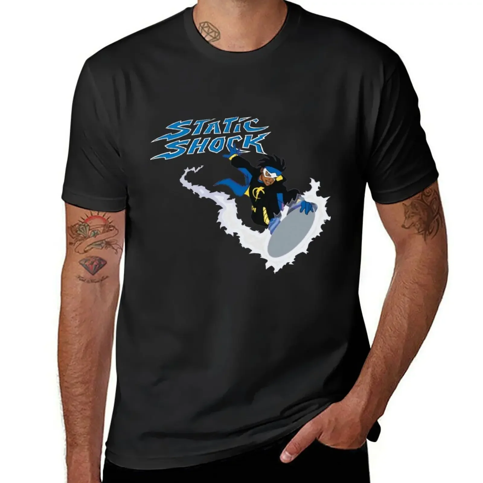 Static Shock T-Shirt shirts graphic tee customs design your own essential t shirt men clothing