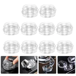 10 Pcs Baby Proof Oven Gas Stove Protective Cover Cooker Knob Switch 8X8X4CM Kitchen Safety Covers for Child Universal Guard