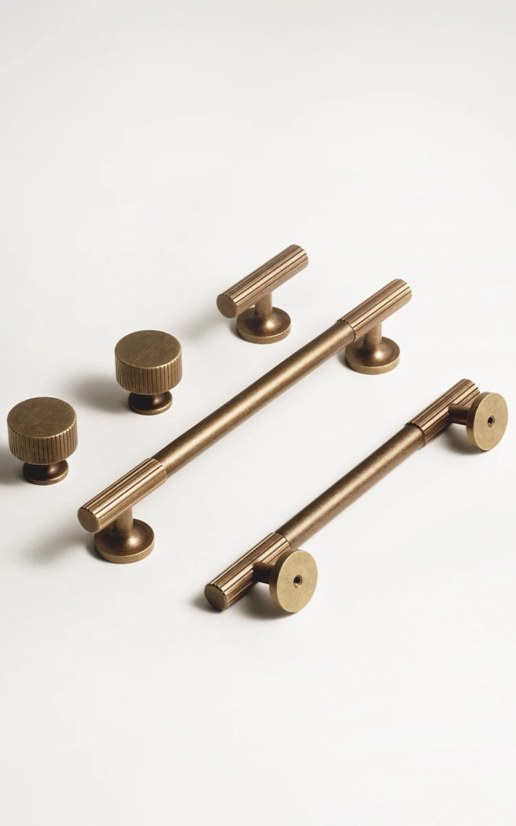 Dooroom Messing-Möbelgriff, Retro-Streifenknopf für Schrank, Kleiderschrank, Schminktisch, Schuhschrank, Schublade, Kommode, Großhandel verfügbar – Detail 15
