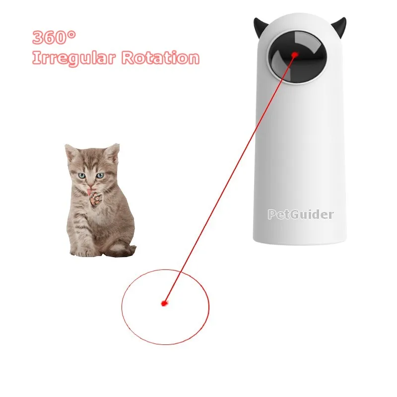 

Cat Supplies Cat Toys Automatic Laser Pointer Interactive Smart Teasing 360 Irregular Rotation Cat Accessories Toys for Cats