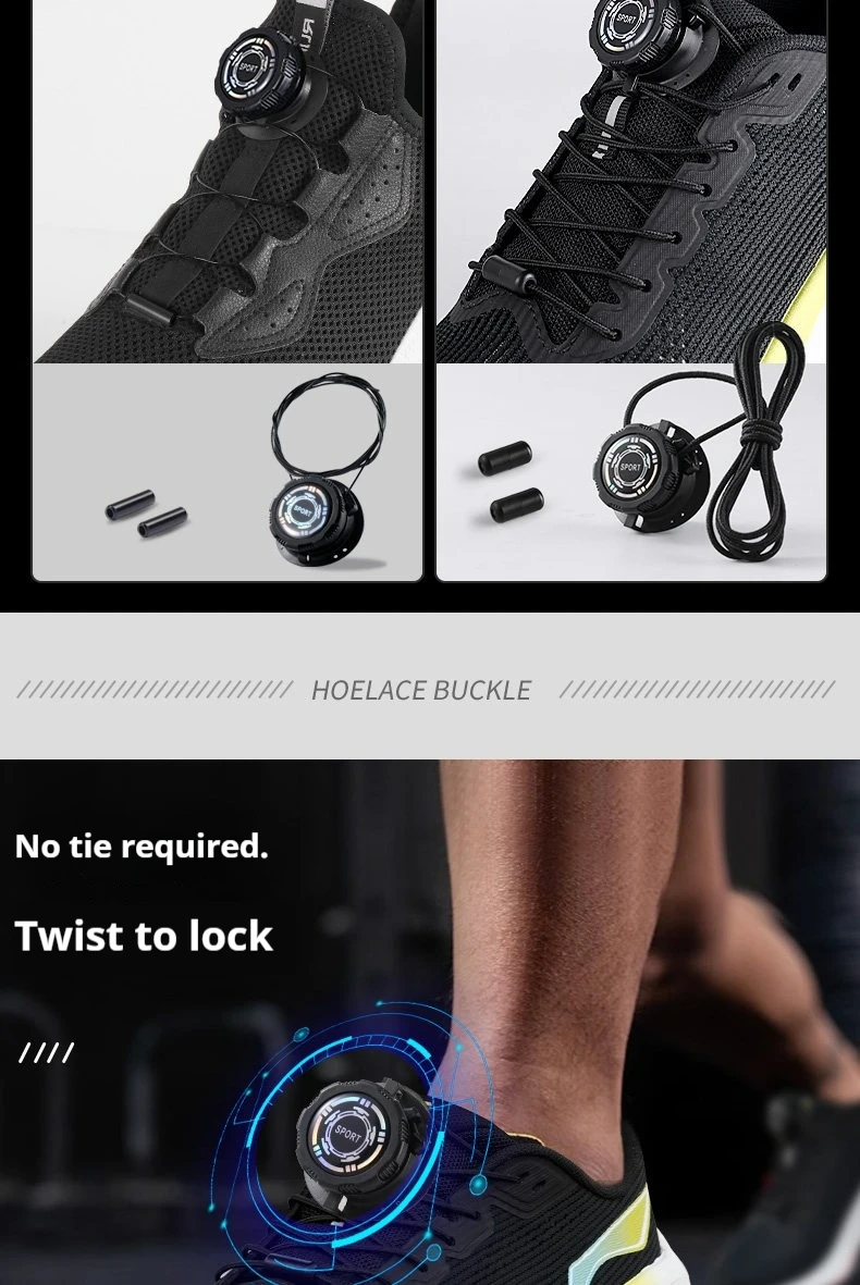 Automatische Schnürsenkel für Outdoor-Sneaker, einfache Installation, drehbare Schnalle, dickes Seil, kein Schnürsenkel mehr nötig, Schuhzubehör. – Detail 10