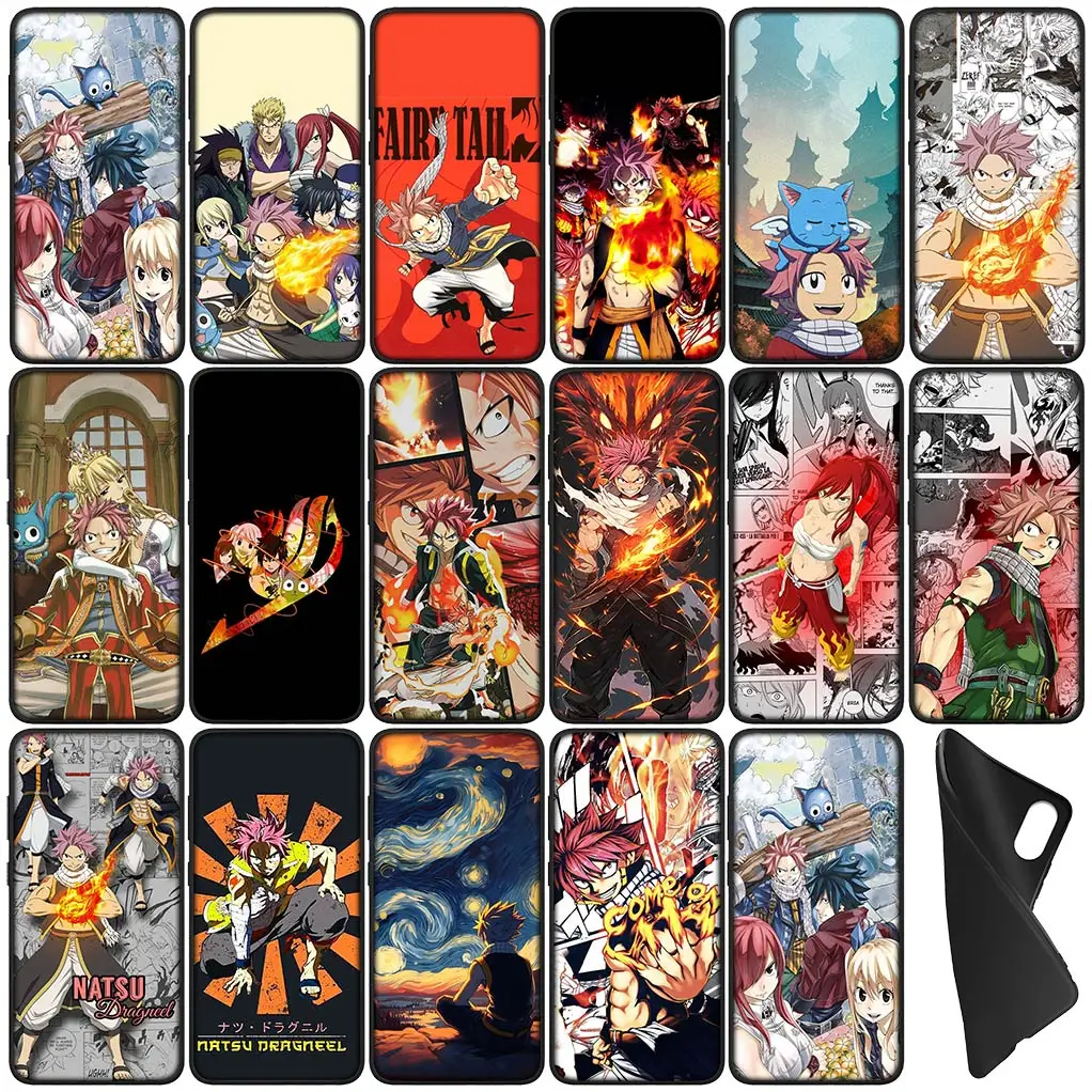 Natsu Dragneel Poster Fairy Tail TPU Case for Xiaomi Redmi Note 13 13C A3 A3X Mi POCO F6 F5 X6 Pro 5G 4G Phone Cover Casing