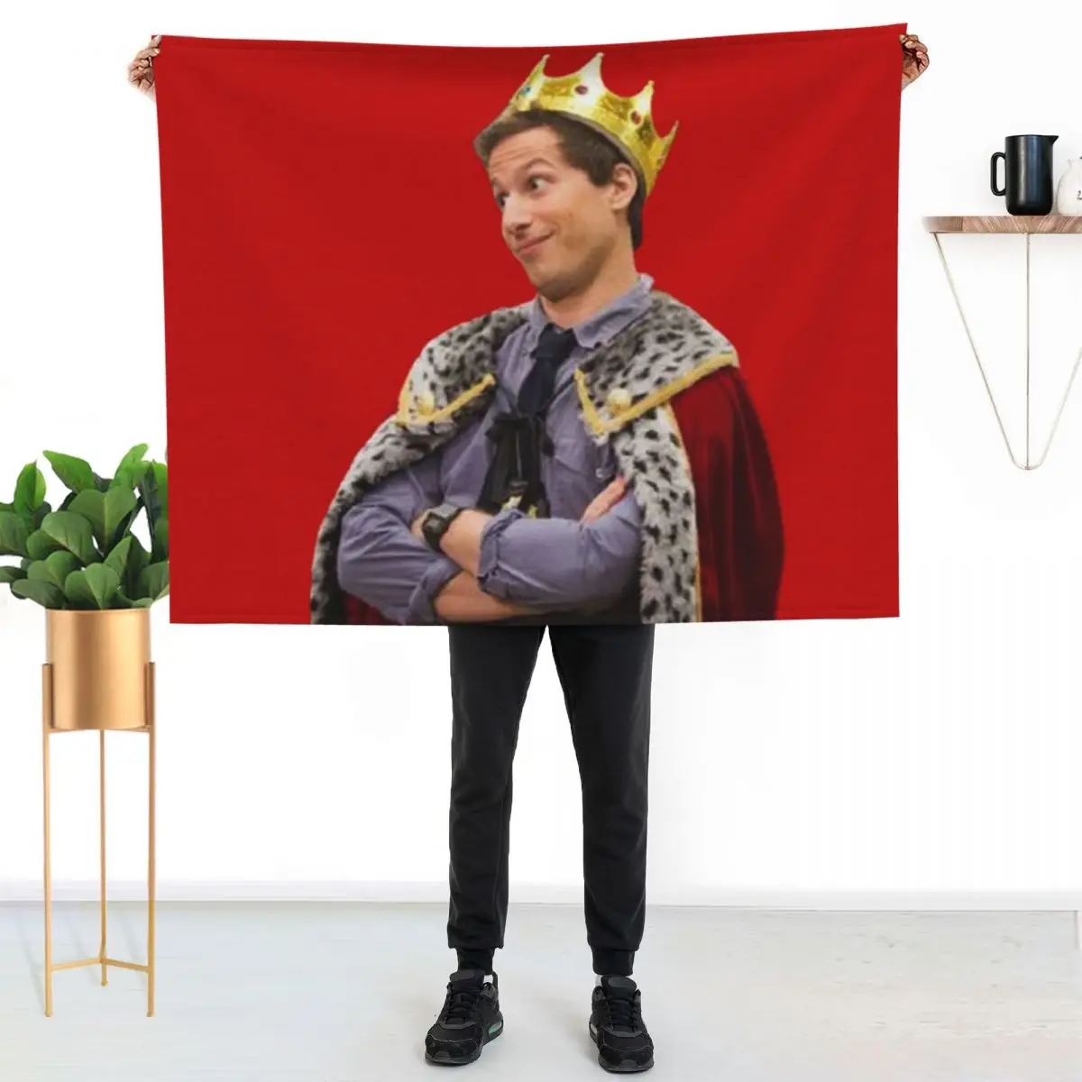 

King Jake Peralta Throw Blanket Soft Warm Blanket Gift for Grandparents