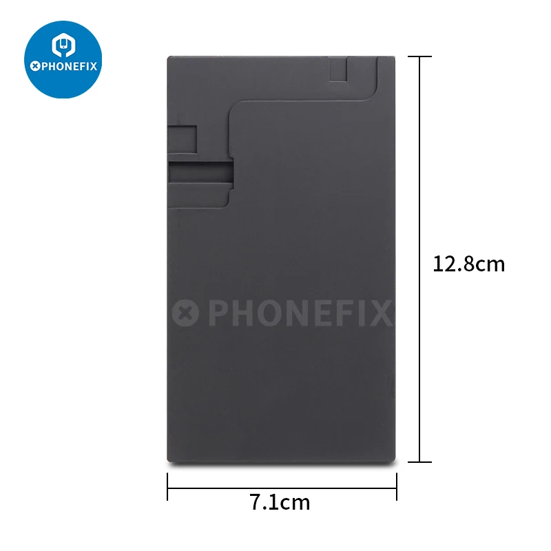 Non-folding Flex Cable Black Rubber Pad LCD Screen Alignment Mold OCA Laminating Mould Mat for iPhone 6 -13ProMax Screen Repair