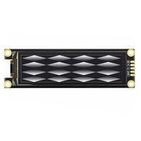 3.12 inch OLED Display 256*64 Resolution SSD1362 Drive Serial Port IIC Interface 5Pin Supports 16-Level Grayscale Adjustment