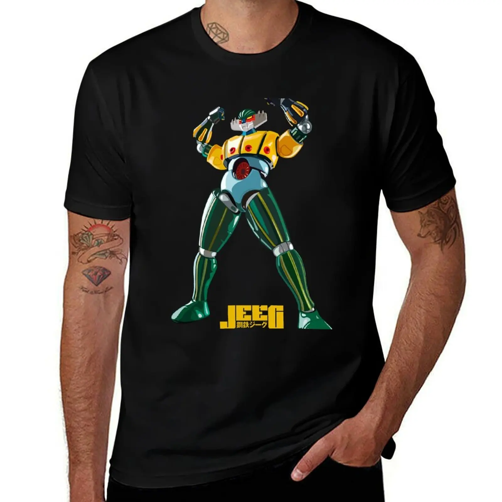 

Jeeg Robot T-Shirt oversizeds cute clothes croswit shirt man Men's cotton t-shirt
