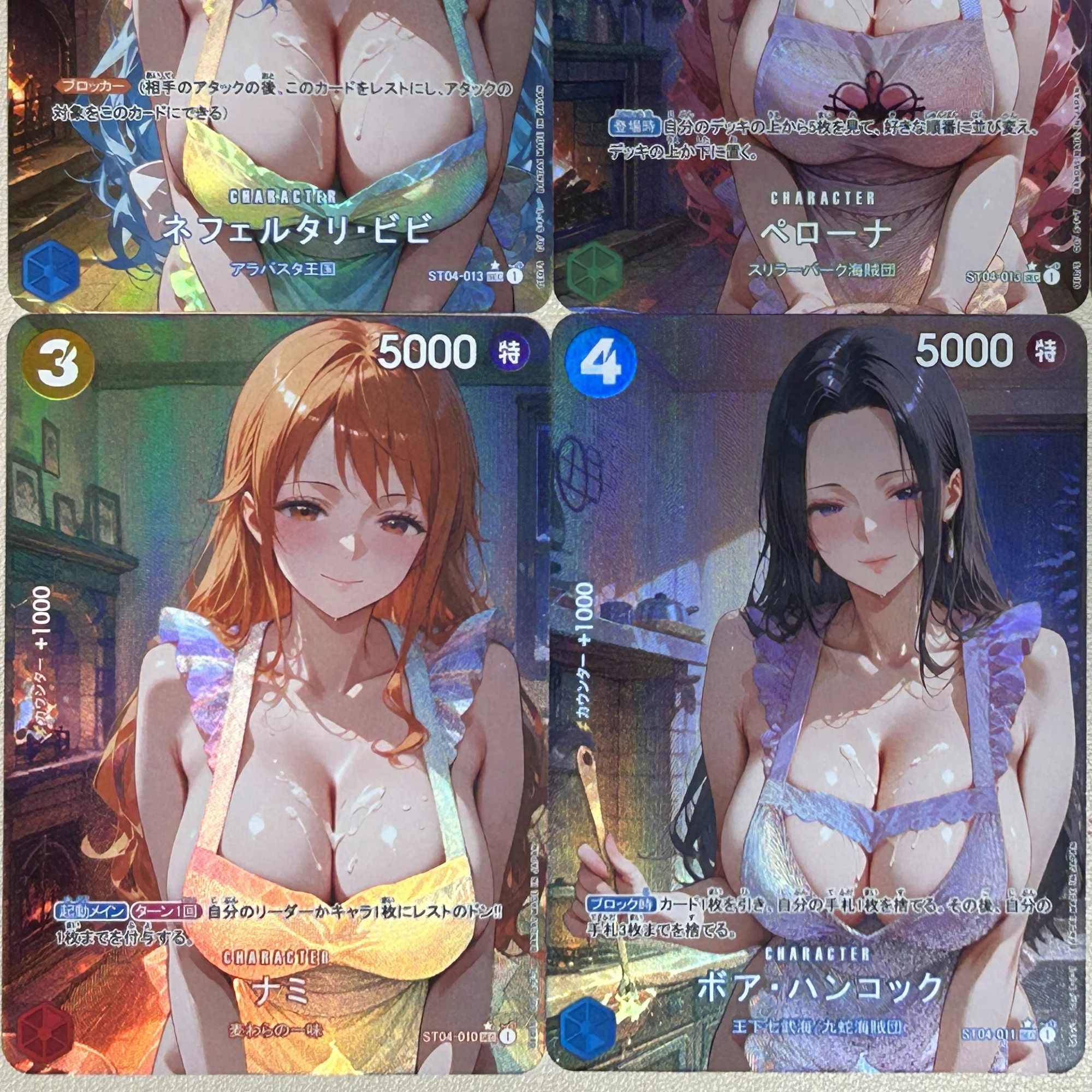 

5 шт./компл. Diy One Piece Nami Hancock Vivi Robin OPCG Kitchen Series флэш-карта самодельная классическая коллекция аниме карты подарочные игрушки