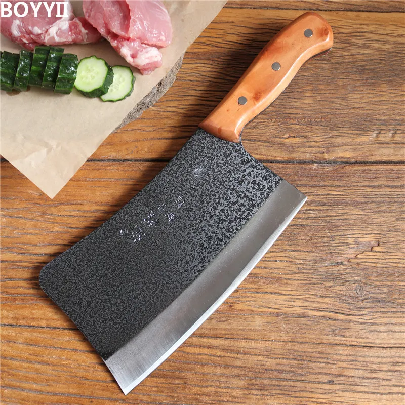 

6mm Thickened Knife 1 KG Chopping Knife Handmade Forged Kitchen Bone Butcher Durable Hard Blade Chopper Kitchen Knife Cleaver