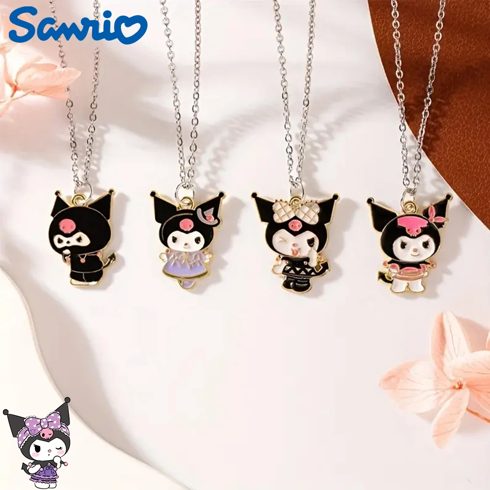 

Sanrio Kuromi Metal Pendant Necklace Cartoon Figure Kuromi Necklace For Women Girl Accessories Cute Gift Birthday Party Jewelry