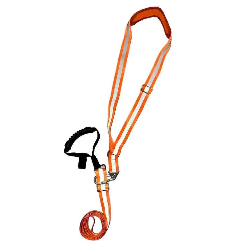 Nylon Reflective Deer Drag Harness Strap Adjustable Hunting Deer Belt With Handle Carabiner Shoulder Pad Multipurpose ﻿