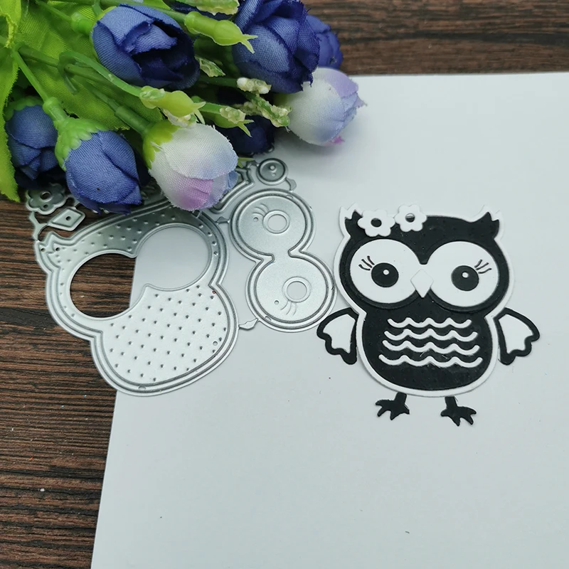 New Owl metal cutting die mould scrapbook decoration embossed photo album decoration card making DIY handicrafts