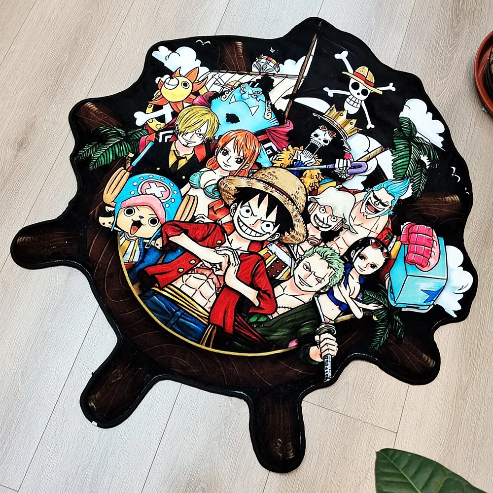 Irregular Rugs Anime One Piece Customize Thousand Sunny Luffy Zoro Sanji Nami Chopper Handmade Carpet Area Rug for Home Decor