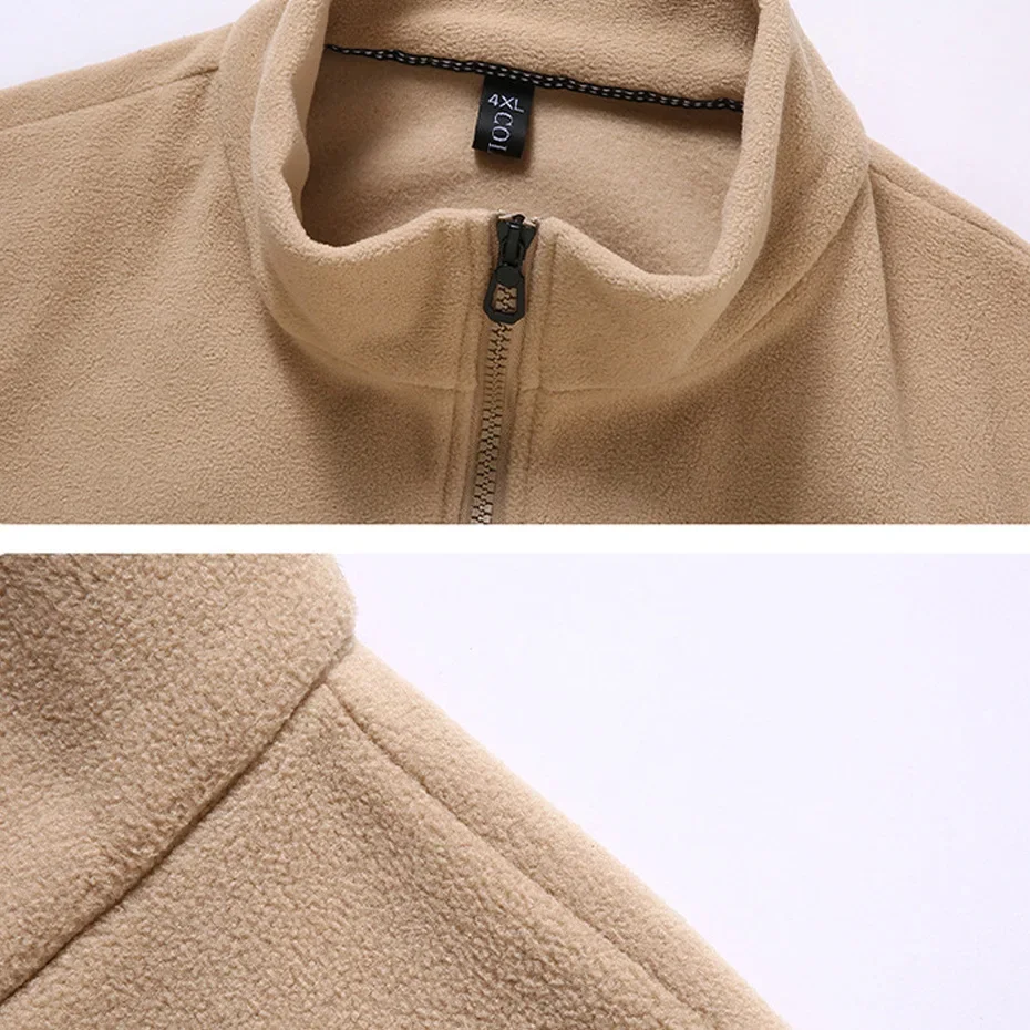 Winter Polar Fleece Vest Men 12XL Plus Size Vests Winter Thick Warm Vests Male Fashion Casual Sleeveless Jacket Big Size 12XL