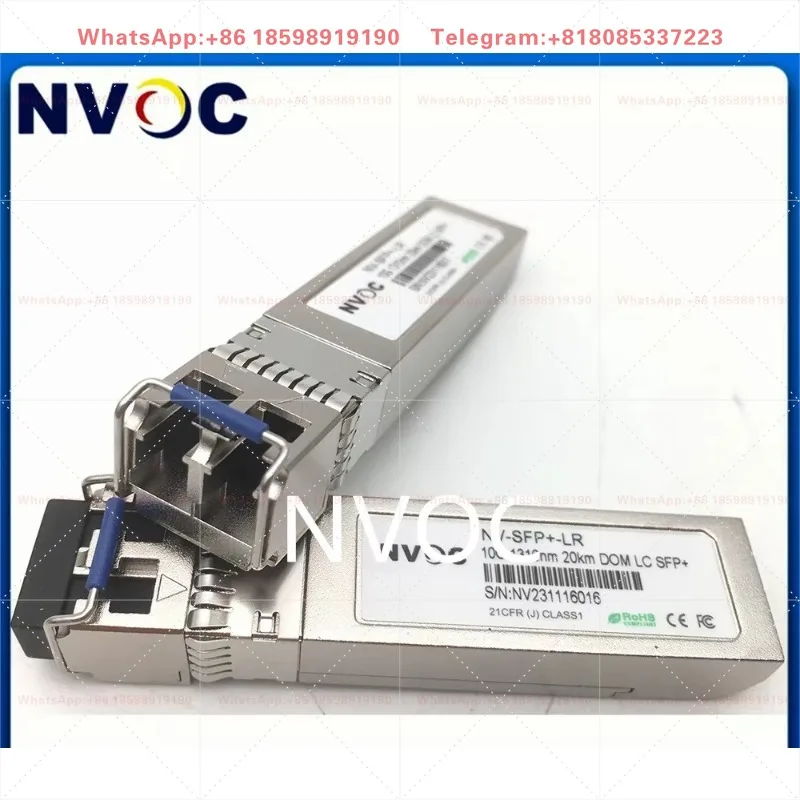 10Pcs 10G 1310nm 10KM Duplex LC SFP+ 10G-LR Dual Fiber SM Optical Transceiver Compatible For Nova Star Processor VX Series