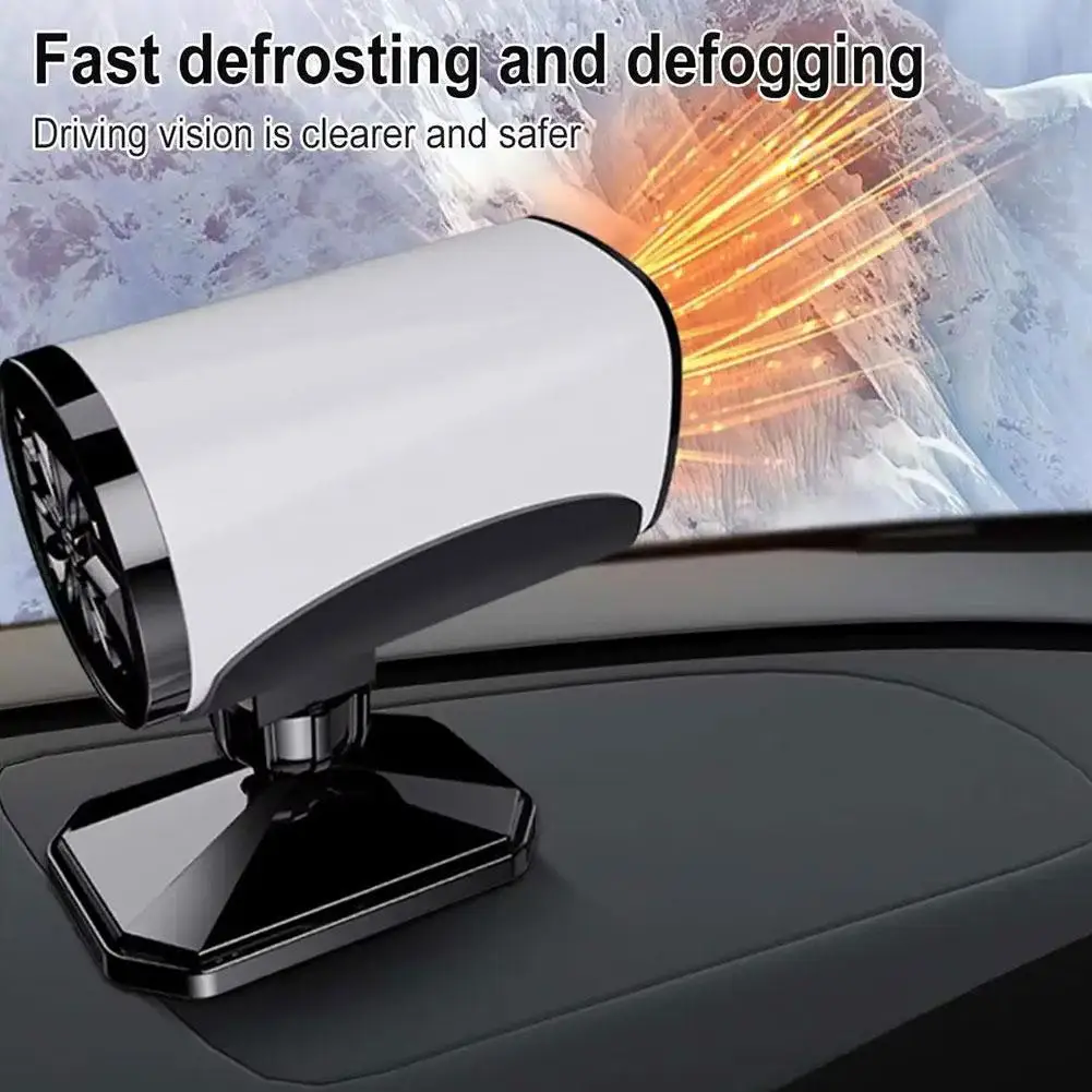 150W Portable Car Heater Fan 12V/24V 2 IN 1 Car Anti-Fog Heating & Cooling Defrosting Defogging Defogger Auto Windshield Heating