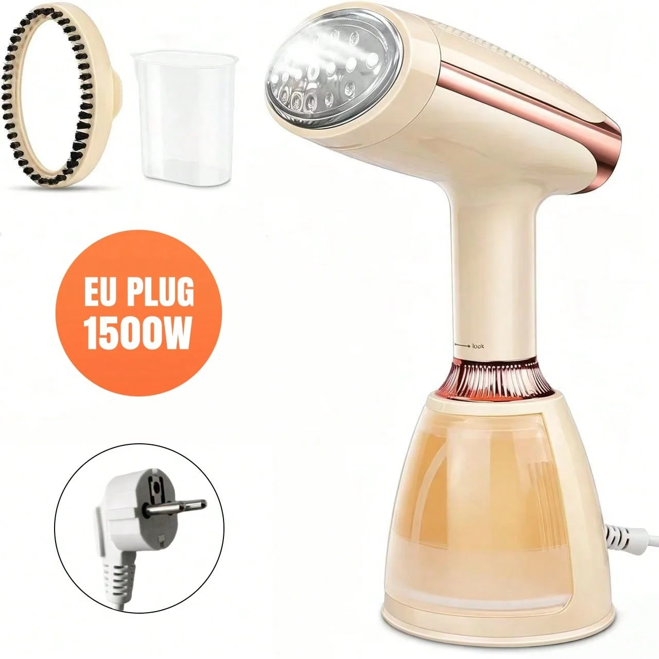 1 Stück 1500W Vertikal-Dampfbügeleisen, Reise-Dampfglätter, Handgehaltenes Bügelgerät, 15 Sekunden Schnellheizung, 25-28G/Min Leistungsstarker Dampf, 280ml Wassertank, Tragbarer Haushalts-Dampfglätter, Geschenk für Männer und Frauen, Weihnachtsgeschenk – Detail 1