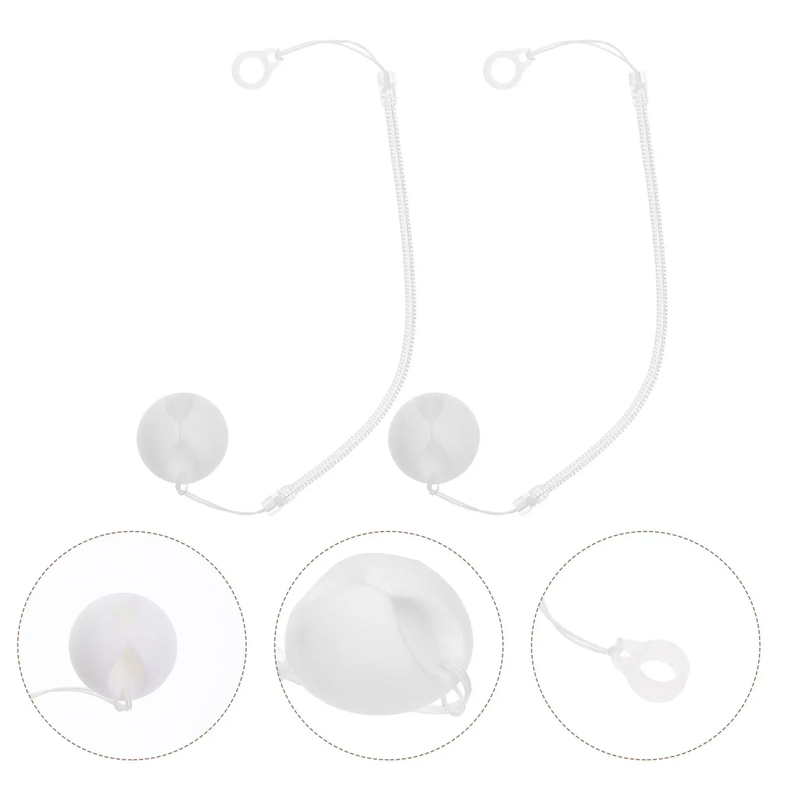 

2Pcs Pen Chain with Silicone Base Secure Grip Stretchable Anti Loss Pen Holder for Reception Bank Checkout 40Cm